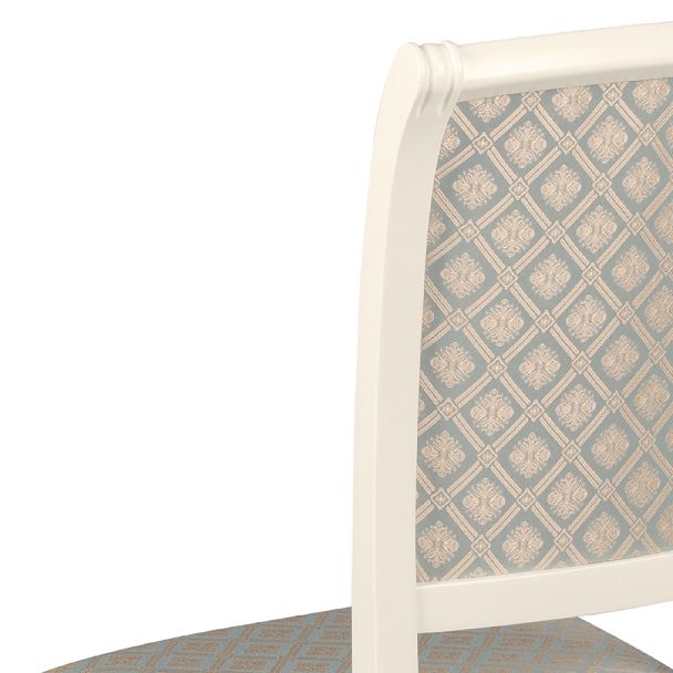 Комплект деревянных стульев с мягким сиденьем Арктос Слоновая кость/Бирюзовый жаккард, 3 шт. - Вид 10