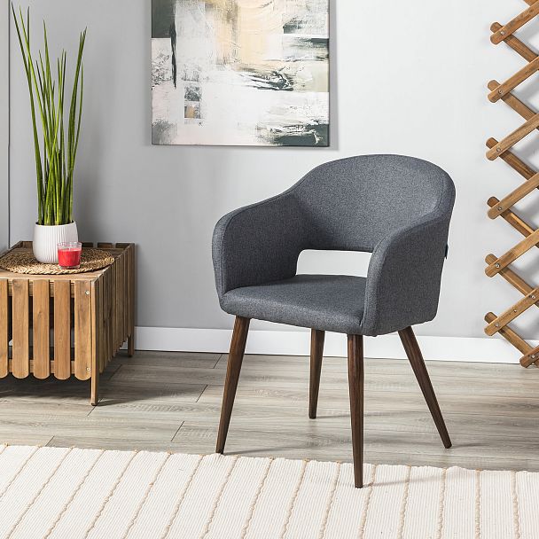 Кресло Oscar тёмно-серый/т.орех - Вид 10