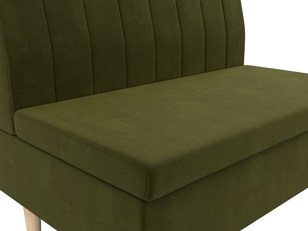 Диван прямой Мини Микровельвет зеленый - Вид 3