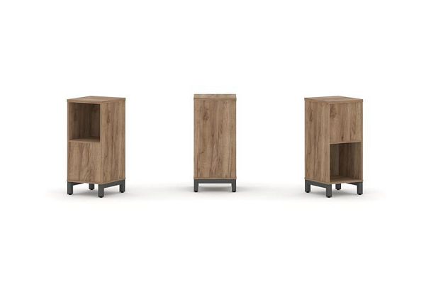 Стайл Проджект Набор стеллажа 2-х сторон., 2 яр. SN.NSD-211 Дуб Табак/Металл Антрацит 387*400*881 - Вид 1