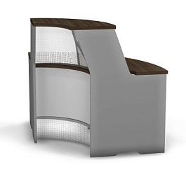 Стойка угловая внутренняя Берлин Орех Вармия РУ90/1 - Фото предпросмотра