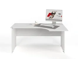 UNITY PC3-16 R БЕЛЫЙ Офисный стол угловой Правый 1600х900х750 - Фото предпросмотра