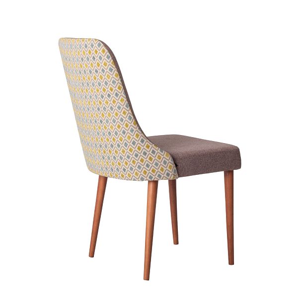 Стул Kongsberg, рогожка Austin 03, спинка шенилл-жаккард Scandinavia 01 Temple - Вид 7