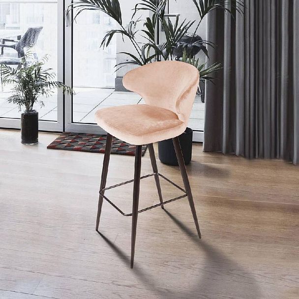 Стул барный Richard, бархат бежевый 5 - Вид 4