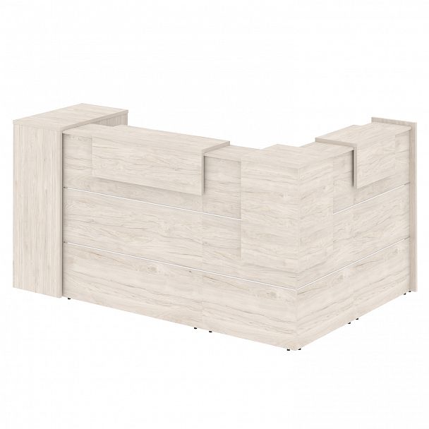 Ресепшн Г-образный "Onix" O.R-K-25 денвер светлый - Вид 2