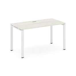 Стайл Проджект Стол письменный SN-6P.SP-003 Дуб Наварра/Металл Белый 1380*600*750 - Фото предпросмотра