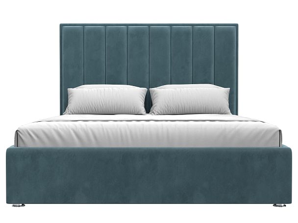 Интерьерная кровать Афродита 160 (полностью велюр бирюзовый) - Вид 2