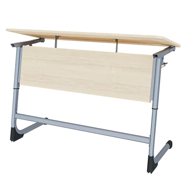 Парта Smart на плоскоовале 2М с РН (столеш. ЛДСП ЗУ, экран ЛДСП, полка), гр.5-7 - Вид 10