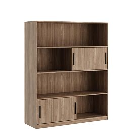Стеллаж высокий, древесный Asti 135x45x165 дуб урбан - Фото предпросмотра