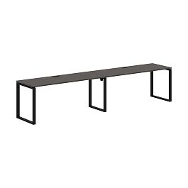 Стол 2-х местный EQWST 3567 Мокко/Черный 3526х670х750 EDIS - Фото предпросмотра
