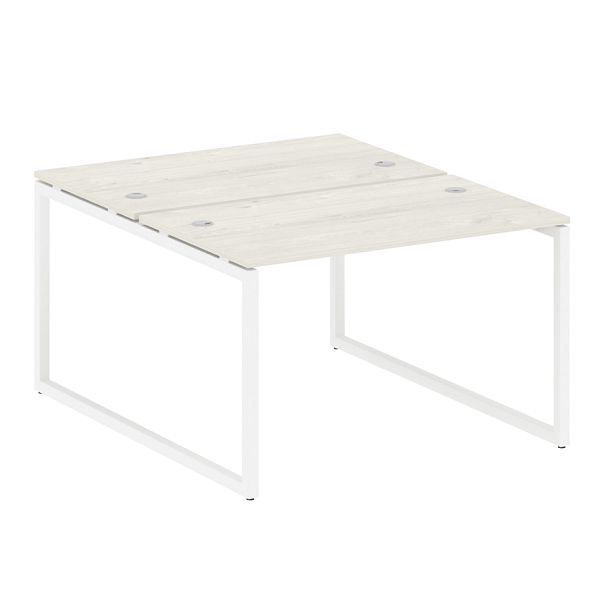 Metal System Quattro Р. ст. на О-образном м/к 40БО.РАС-СП-2.2 Дуб наварра/Белый металл 1200*1475*750 - Вид 1