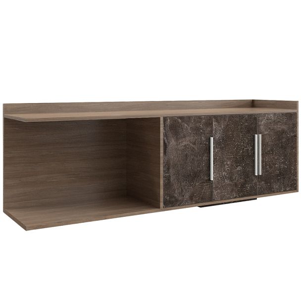 Тумба большая B-tone 183x45x64 дуб урбан бетон темный - Вид 1