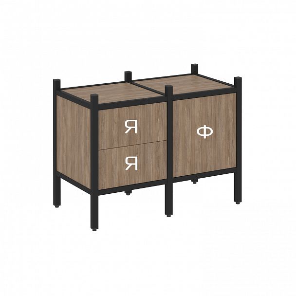 Стеллаж "Loft" VR.L-01 белый бриллиант/белый - Вид 2