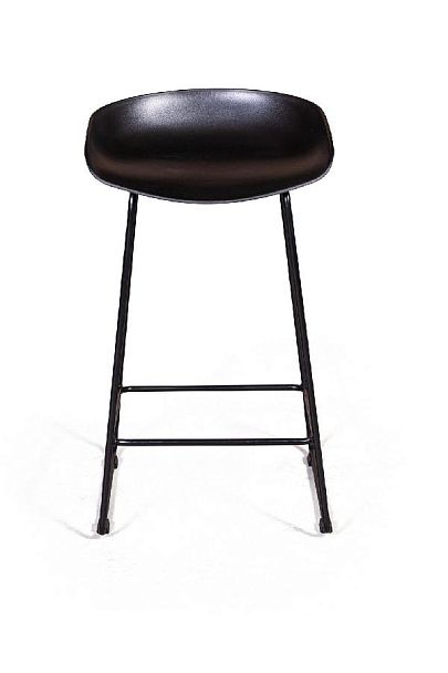 Стул полубарный Leo пластик черный - Вид 2