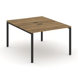 Concept Рабочая станция на 2 места CN.DRS-002 Сандал Янтарный/Металл Черный 1180*1480*750 - Фото предпросмотра