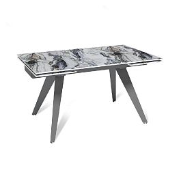 Стол раскладной Rhein (140+40+40), керамика глянцевая Cold Jade - Фото предпросмотра