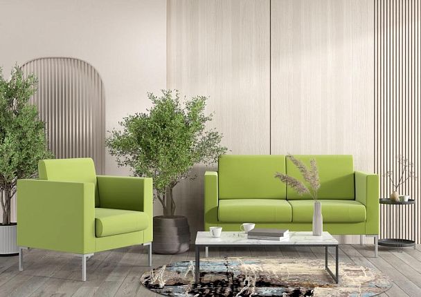 Кресло Берлин Бр. 006.01 экокожа белая CN2 - Вид 3