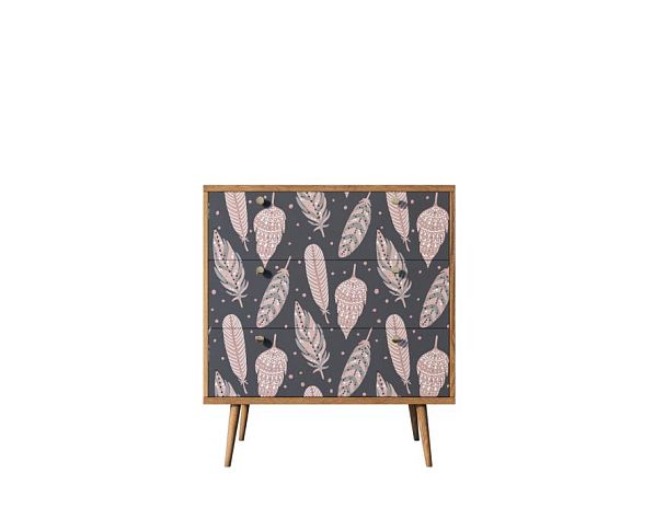 Комод Berber три ящика 40 принт арт BB40/Print_40 - Вид 1