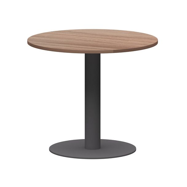 Стол круглый АМ-Д90 Темный шимо/Антрацит 900x900x760 Арго-М - Вид 1