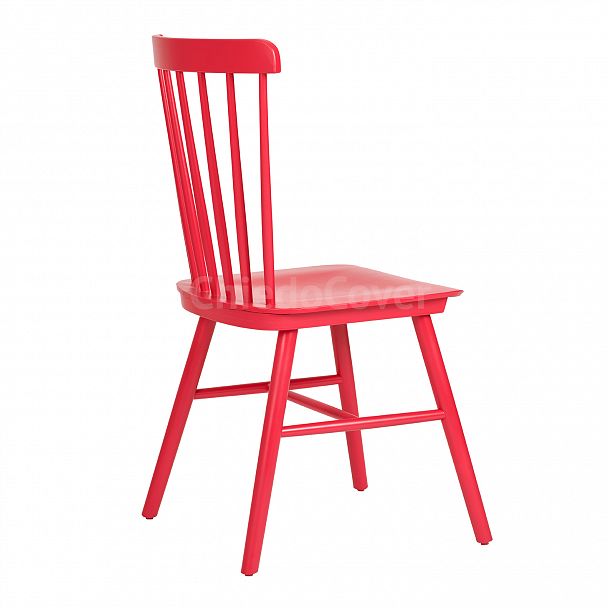 Стул Такер, красный деревянный - Вид 4