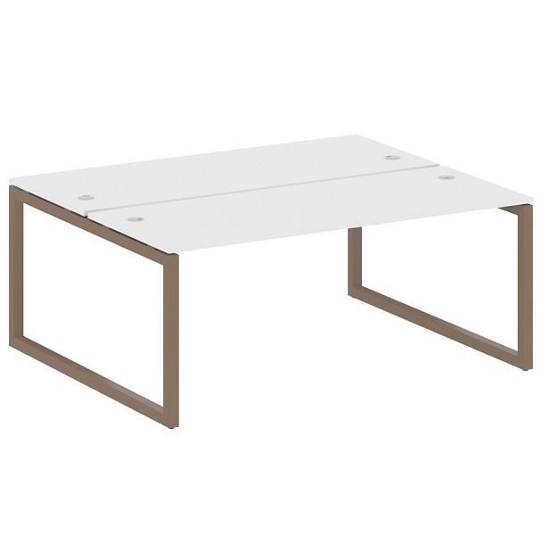 Metal System Quattro Р. ст. на О-образном м/к 50БО.РАС-СП-2.5 Белый/Мокко металл 1800*1475*750 - Вид 1