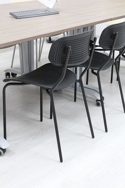 Стул  Точка Роста Sheffilton SHT-S85М красный/черный муар, стопируемый - Вид 7