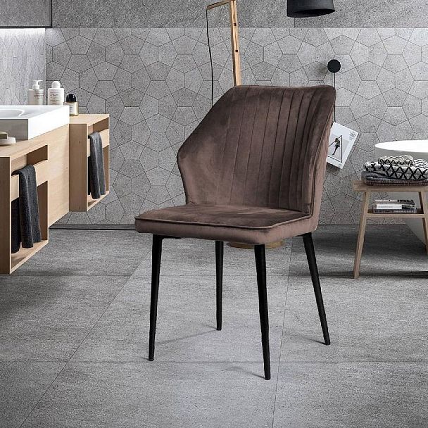 Стул Berg, бархат антрацит 14 - Вид 4