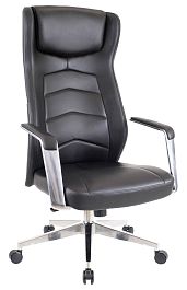 Кресло Everprof Parlament Кожа Черный - Фото предпросмотра