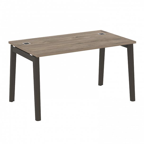 Стол рабочий руководителя "Onix wood direct" OW.SRR-3.8 тиквуд темный/дуб темный - Вид 1