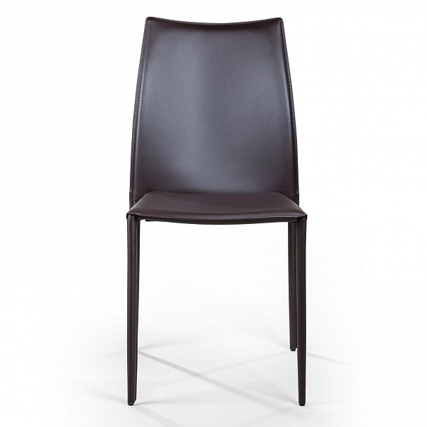 Стул Rolf, кожа коричневый, стопируемый - Вид 3