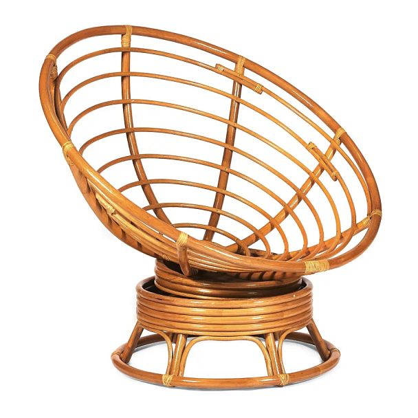 Кресло-качалка Папасан/Papasan (W 23/01 B) /с подушкой/Cognac (коньяк) - Вид 6