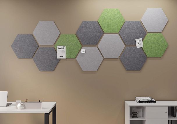 AcustiX Настенная панель треугольная VE.NP-TR-200 Крем-брюле 200*173*12
(сторона 200мм) - Вид 3