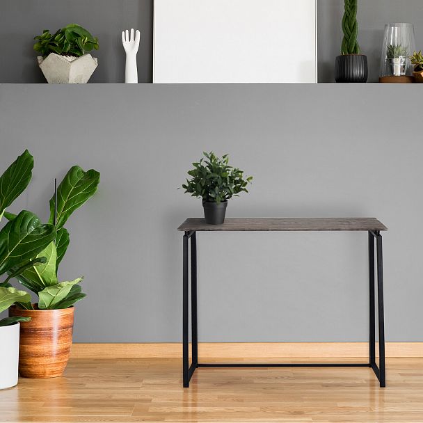 Стол на металлокаркасе BRABIX "LOFT CD-001", 800х440х740 мм, складной, цвет морёный дуб, 641209 - Вид 13