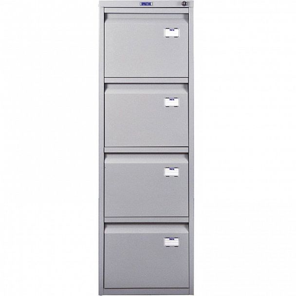 Шкаф картотечный ПРАКТИК "A-44" 1305х408х485 мм, 4 ящика для 168 подвесных папок, формат папок A4 (БЕЗ ПАПОК) - Вид 3