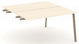 Двойной стол приставка к опорным тумбам "ESTETICA" ES.D.SPR-3-VP Сатин - Фото предпросмотра