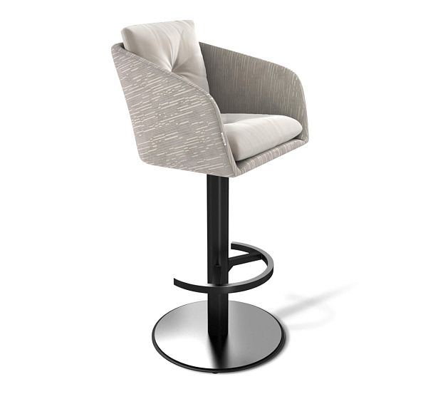 Стул барный Sheffilton SHT-ST43-2/S137 морозное  утро/стальной/черный муар - Вид 2