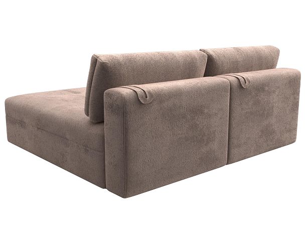 Диван угловой модульный Лига-060 НПБ угол универсальный Велюр бежевый - Вид 5