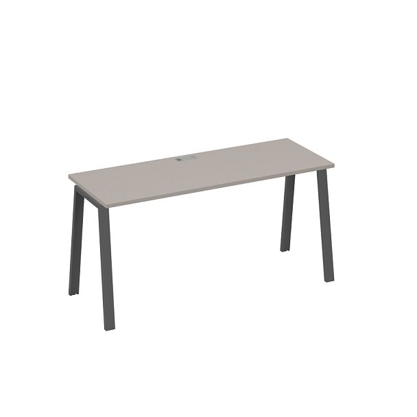 Стол письменный на металлокаркасе TRE A4 А4 Б3 005 БП мокко премиум / металлокаркас антрацит - Вид 1
