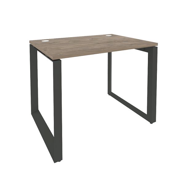 Onix Стол рабочий на О-образном м/к O.MO-SP-1.7 Тиквуд темный/Антрацит металл 980*720*750 - Вид 1