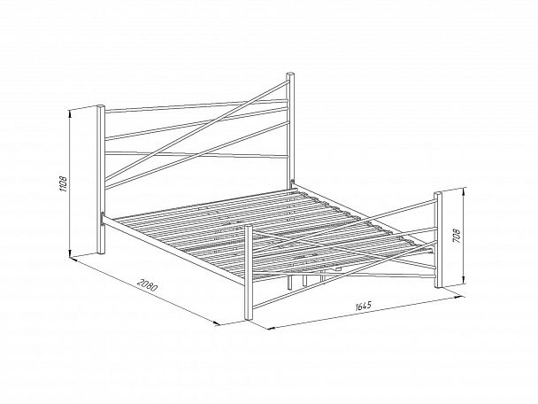 Кровать двуспальная "Ника" - Вид 3