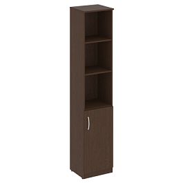 Nova S Шкаф высокий узкий (1 низкая дверь ЛДСП) В.СУ-1.1 (R) Венге 388*360*1915 - Фото предпросмотра