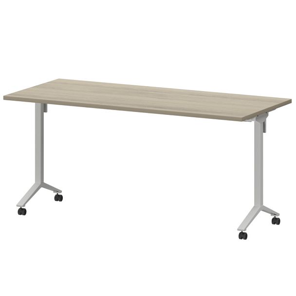 Стол мобильный складной МБ25-160.70 Кронберг/Белый 1600x700x750 Моби - Вид 1