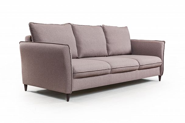 Hans диван-кровать прямой с подлокотниками рогожка серый - Вид 3