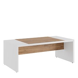 Стол журнальный Foil 120x60x45 дуб крафт золотой - Фото предпросмотра