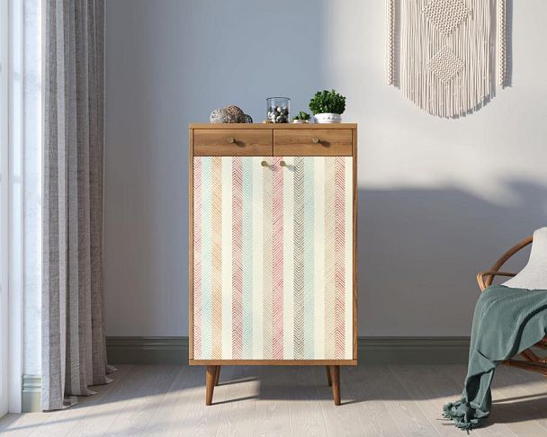 Комод Berber два ящика и дверки 45 принт арт BB46/Print_45 - Вид 5