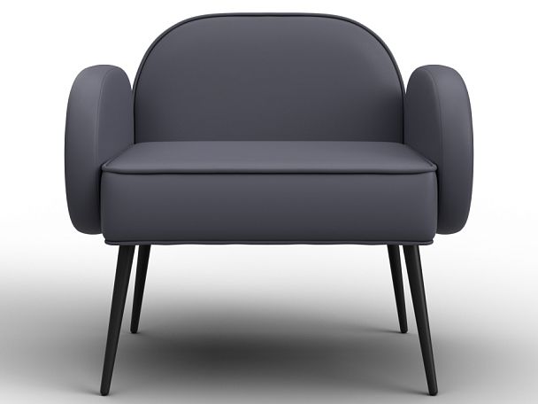 Кресло Лига-086 Экокожа серый - Вид 2