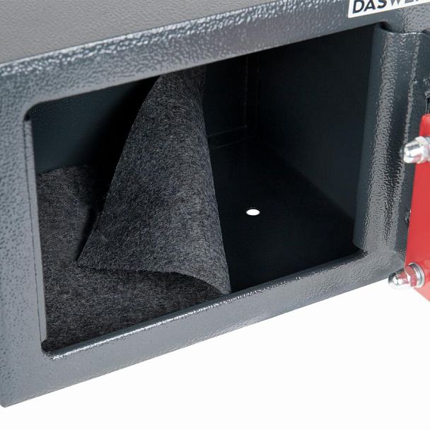 Сейф мебельный DASWERK SC-170KL (170х230х170 мм), ключевой замок, графит, 291337 - Вид 9