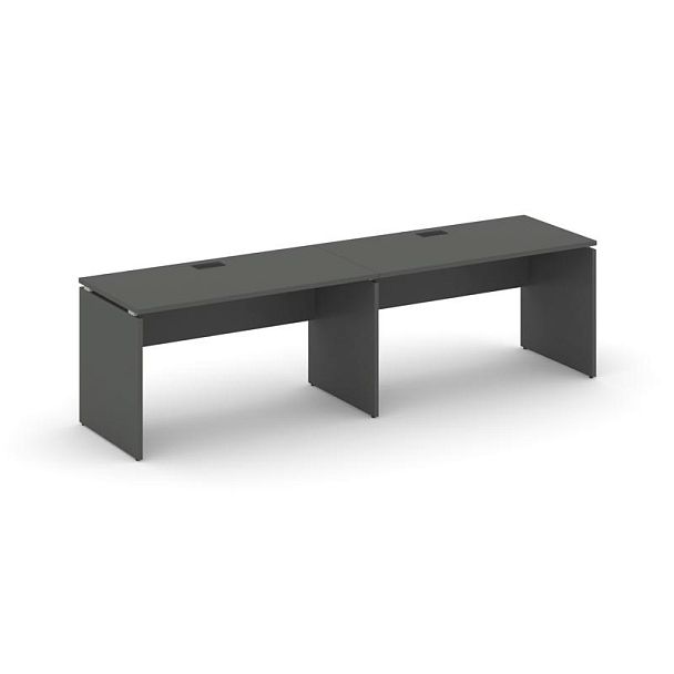 Стайл Проджект Рабочая станция 1 сторон. SN-D.ORS-013 Антрацит NEW/Черная Заглушка 2760*700*750 - Вид 1