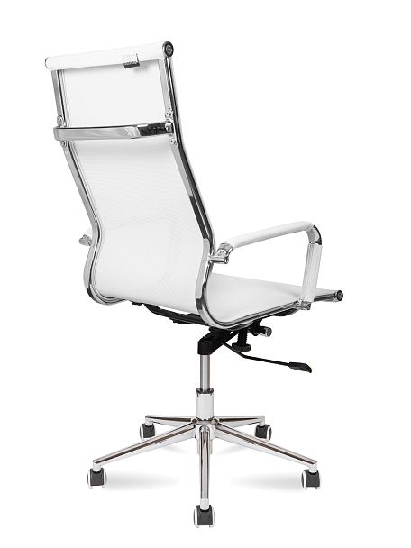 Кресло Хельмут / (white) сталь + хром / белая сетка - Вид 4