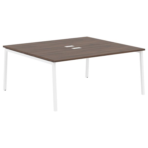 Стол 2-х местный ELWST 1716 Дуб Денвер тёмный/Белый 1760х1606х750 EDIS - Вид 1